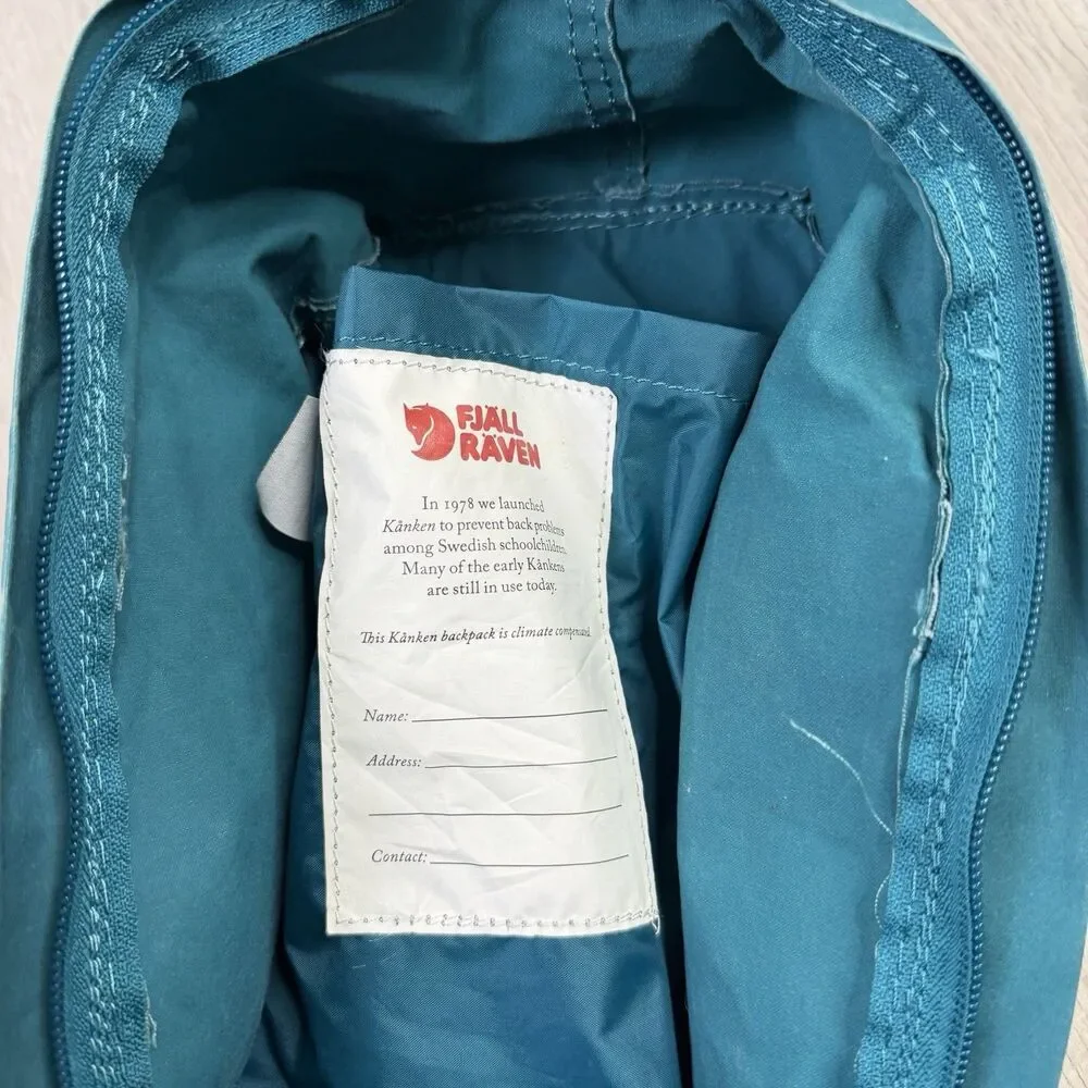Teal Kånken Mini Backpack